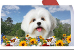 Coton De Tulear - Best of Breed Summer Flowers Mailbox Cover Hi-Grade Vinyl 6" x 19"