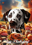 Dalmatian Liver/White- Best of Breed  Thanksgiving Outdoor House and Garden Flag
