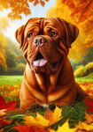 Douge De Bordeaux - Best of Breed DCR Falling Leaves Outdoor Flag