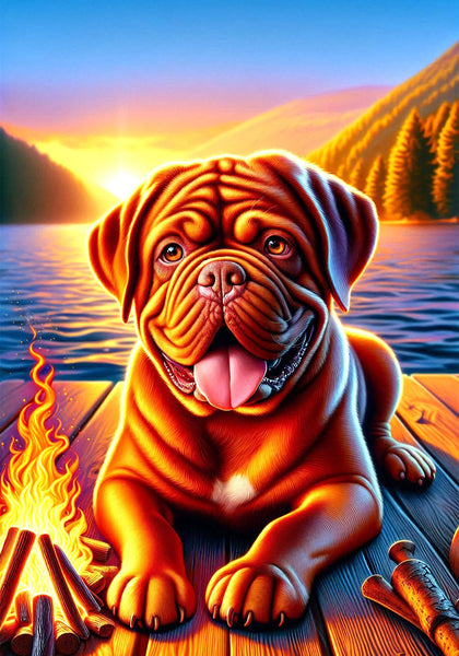 Douge De Bordeaux - Best of Breed DCR Summer Camping   Outdoor House and Garden Flag