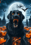 Flat Coated Retriever - Best of Breed DCR Halloween Outdoor House and Garden Flag