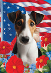 Fox Terrier Tri - Best of Breed  Patriotic I All-American Outdoor House and Garden Flag