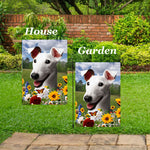 Fox Terrier White -  Best of Breed  Summer Fields Outdoor House and Garden Flag