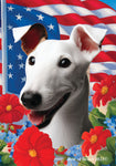 Fox Terrier White -  Best of Breed  Patriotic I All-American Outdoor House and Garden Flag