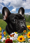 French Bulldog Black - Best of Breed  Summer Fields Outdoor House and Garden Flag