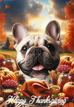 French Bulldog Cream - Best of Breed  Thanksgiving Outdoor House and Garden Flag