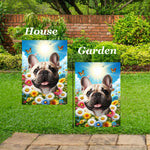 French Bulldog Cream - Best of Breed  Summer Butterflies Outdoor House and Garden Flag
