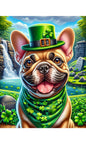 French Bulldog Fawn - Best of Breed DCR Saint Patricks Day Day Outdoor House and Garden Flag