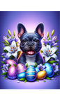 French Bulldog Blue - Best of Breed DCR Easter Holiday    Outdoor House and Garden Flag