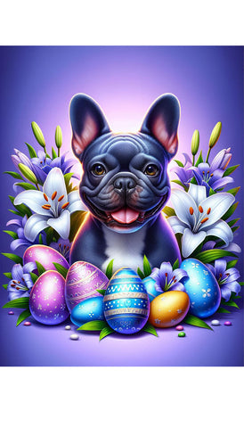 French Bulldog Blue - Best of Breed DCR Easter Holiday    Outdoor House and Garden Flag