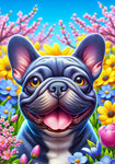 French Bulldog Blue - Best of Breed DCR Spring II    Outdoor House and Garden Flag