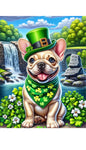 French Bulldog Cream - Best of Breed DCR Saint Patricks Day Day Outdoor House and Garden Flag