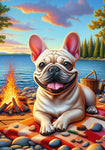 French Bulldog Cream - Best of Breed DCR Summer Camping   Outdoor House and Garden Flag