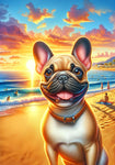 French Bulldog Fawn - Best of Breed DCR Summer Sunset Outdoor House and Garden Flag