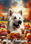 German Shepherd White - Best of Breed  Thanksgiving Outdoor House and Garden Flag