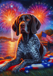 German Shorthair Pointer - Best of Breed DCR July 4 Outdoor Flag