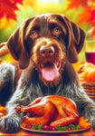 German Shorthair Pointer - Best of Breed DCR Thanksgiving Outdoor House and Garden Flag