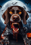 German Shorthair Pointer - Best of Breed DCR Halloween Outdoor House and Garden Flag