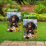 German Wirehaired Pointer -  Best of Breed  Summer Fields Outdoor House and Garden Flag