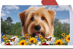 Glen of Imal Terrier Wheaten - Best of Breed Summer Flowers Mailbox Cover Hi-Grade Vinyl 6" x 19"