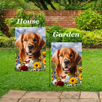 Golden Retriever Red - Best of Breed  Summer Fields Outdoor House and Garden Flag
