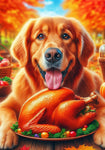 Golden Retriever Red - Best of Breed DCR Thanksgiving Outdoor House and Garden Flag