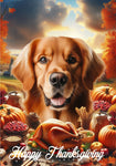 Golden Retriever Red - Best of Breed  Thanksgiving Outdoor House and Garden Flag
