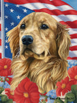 Golden Retriever - Best of Breed  Patriotic I All-American Outdoor House and Garden Flag