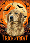 Golden Retriever - Best of Breed  Halloween Outdoor House and Garden Flag