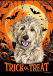 Goldendoodle Blonde - Best of Breed  Halloween Outdoor House and Garden Flag