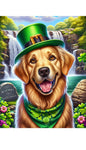 Golden Retriever - Best of Breed DCR Saint Patricks Day Day Outdoor House and Garden Flag