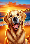 Golden Retriever - Best of Breed DCR Summer Sunset Outdoor House and Garden Flag