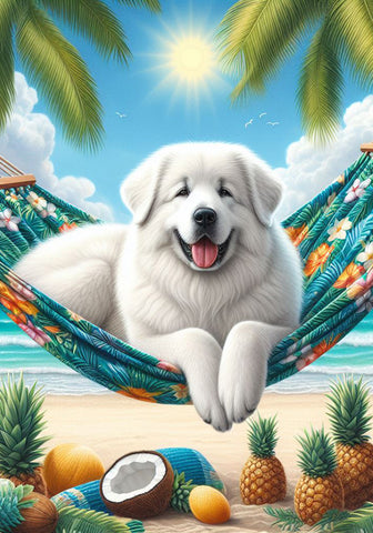 Great Pyrenees - Best of Breed DCR Summer Outdoor Flag