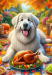 Great Pyrenees - Best of Breed DCR Thanksgiving Outdoor House and Garden Flag