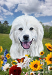 Great Pyrenees - Best of Breed  Summer Fields Outdoor House and Garden Flag