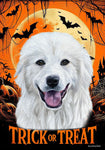 Great Pyrenees - Best of Breed  Halloween Outdoor House and Garden Flag