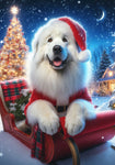 Great Pyrenees - Best of Breed DCR Christmas Outdoor House and Garden Flag