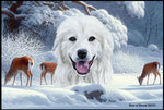 Great Pyrenees - Best of Breed Winter Wonderland Floor Mat Tufted Loop 18" x 27"