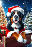 Greater Swiss Mountain Dog - Best of Breed DCR Christmas Outdoor House and Garden Flag