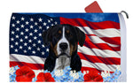 Greater Swiss Mountain Dog - Best of Breed Patriotic Mailbox Cover Hi-Grade Vinyl 6" x 19"