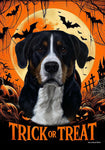 Greater Swiss Mountain Dog - Best of Breed  Halloween Outdoor House and Garden Flag