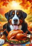 Greater Swiss Mountain Dog - Best of Breed DCR Thanksgiving Outdoor House and Garden Flag