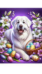 Great Pyrenees - Best of Breed DCR Easter Holiday    Outdoor House and Garden Flag