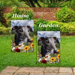 Greyhound Grey - Best of Breed  Summer Fields Outdoor House and Garden Flag