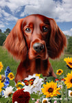 Irish Setter - Best of Breed  Summer Fields Outdoor House and Garden Flag