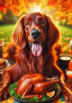 Irish Setter -  Best of Breed DCR Thanksgiving Outdoor House and Garden Flag