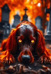 Irish Setter -  Best of Breed DCR Halloween Outdoor House and Garden Flag