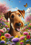 Irish Terrier - Best of Breed  Spring Butterflies Outdoor House and Garden Flag