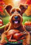 Irish Terrier -  Best of Breed DCR Thanksgiving Outdoor House and Garden Flag