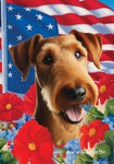 Irish Terrier - Best of Breed  Patriotic I All-American Outdoor House and Garden Flag